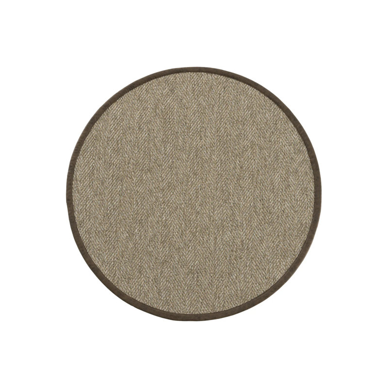 Tapis rond en sisal Leona Linen Monterey, Rond 9 pi 11 po