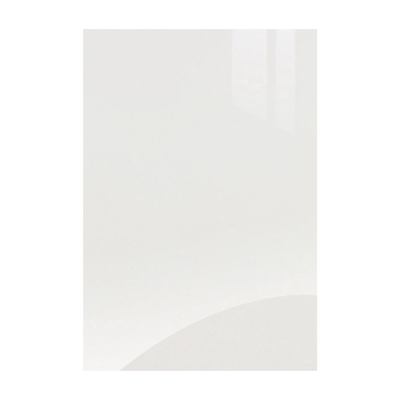 KitchenKit Flatpack Slab Gloss Sample 570X396, White