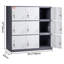 Metal 3 - Tier 35.4'' Employee Locker with Built In Key Lock-1774710109