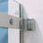 Semi-Frame Single Sliding Shower Door,Stainless Steel ,Thick Tempered Clear Glass-112539523
