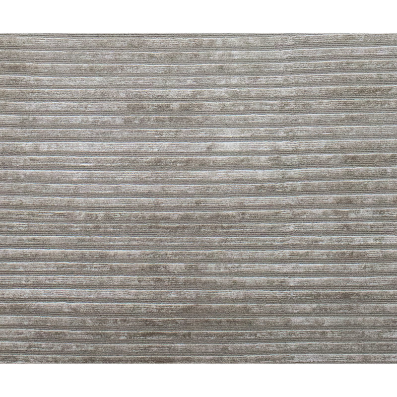 Striped Area Rug in Oyster/Gray, Rectangle 8' x 10'