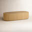Table basse ovale en chêne naturel Kodie