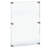 Acrylic Floating Wall Frame with Silver End Caps: 30 in. x 40 in., Graphic Frame Size: 34 in. x 44 in.