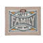 En relief «One Happy Family Are We!» Décoration murale en métal émaillé