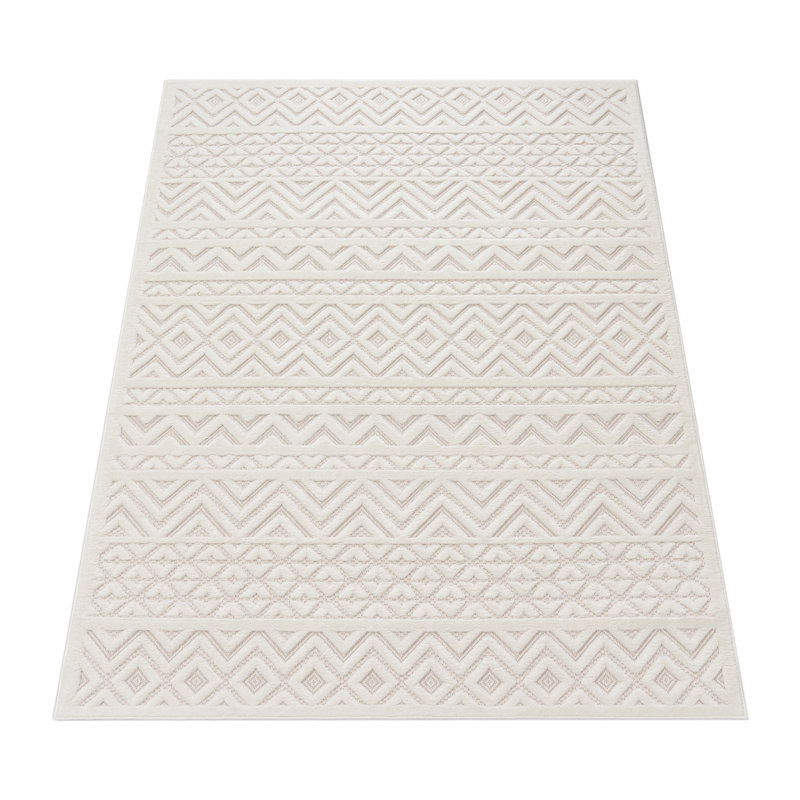 Horley Solid Colour Indoor / Outdoor Area Rug, Rectangular 60 x 100cm