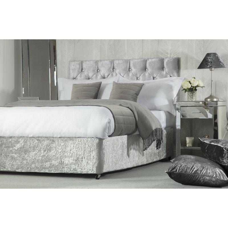 Tailored Wrap Around Bed Skirt, Double (4'6), Silver