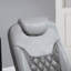 Fauteuil inclinable en polyuréthane avec repose-pieds, appui-tête et base ronde en acier / bois