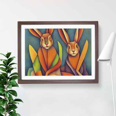 XH1022-9629X Vintage Hares - Single Picture Frame Print