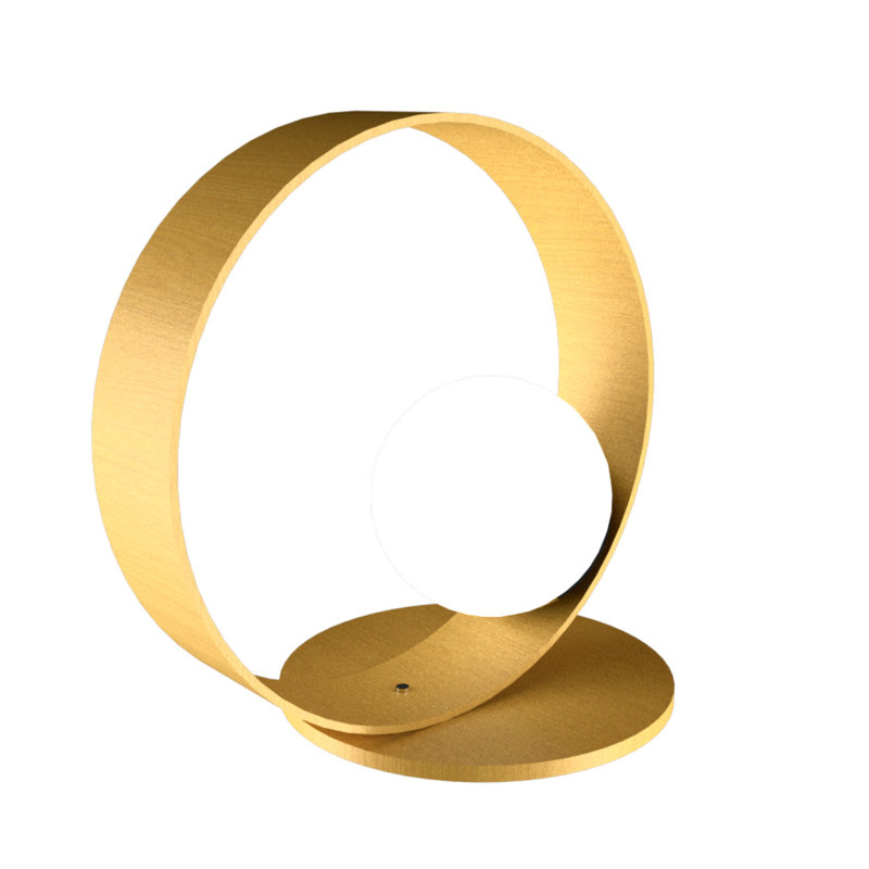 Sfera Desk Table Lamp, Organic Gold