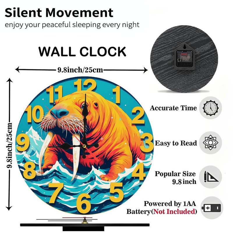 Walrus Wall Clock