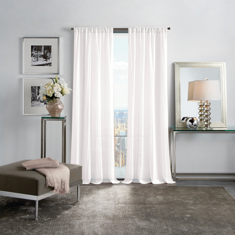Paire de rideaux transparents Martha Stewart, L 48 po x L 95 po