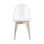 Academy Armless Chair with Wooden Frame-349703726