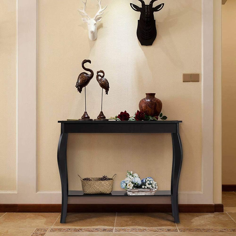 Narrow Console Table, Chic Accent Sofa Table, Entryway ...