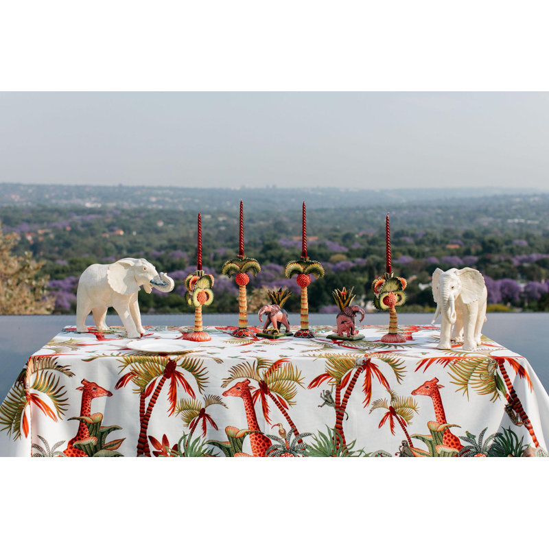 Ardmore Cotton Tablecloth, 138" x 61"
