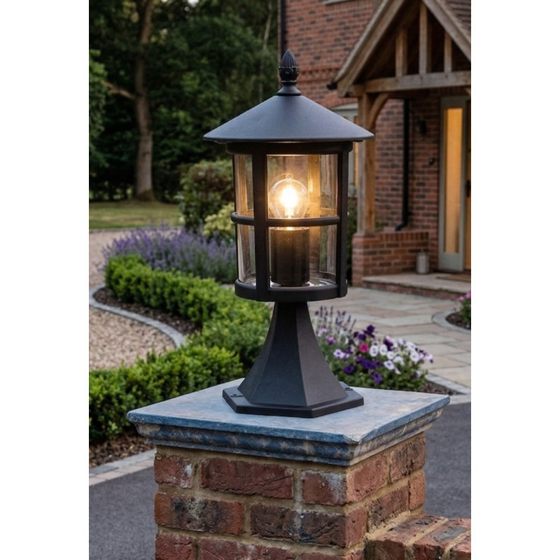 Stratford Transparent Pier Mount Light, Black