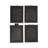 Dante Solid Wood Square Wall Mirror