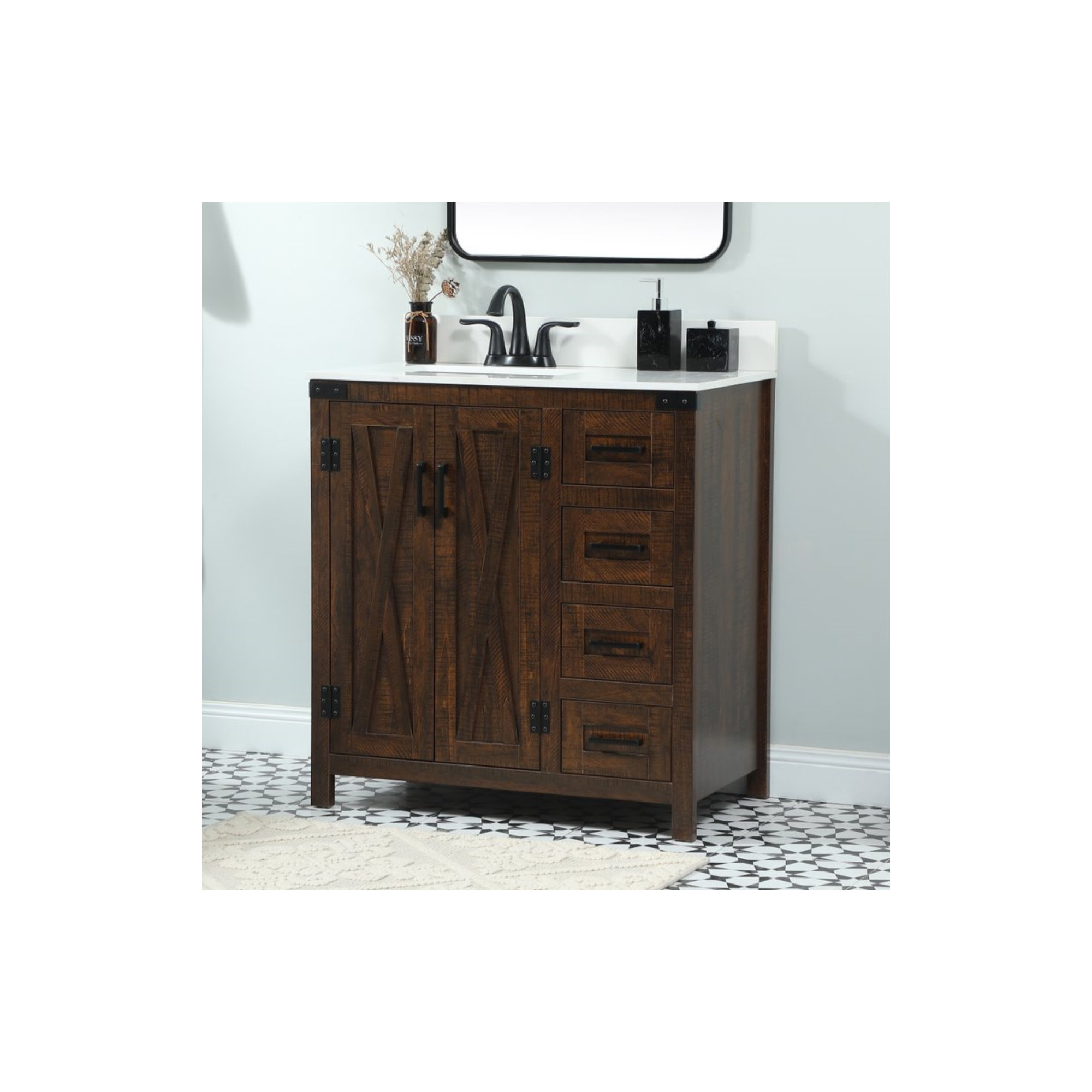 Slayton 32'' Single Bathroom Vanity, Expresso