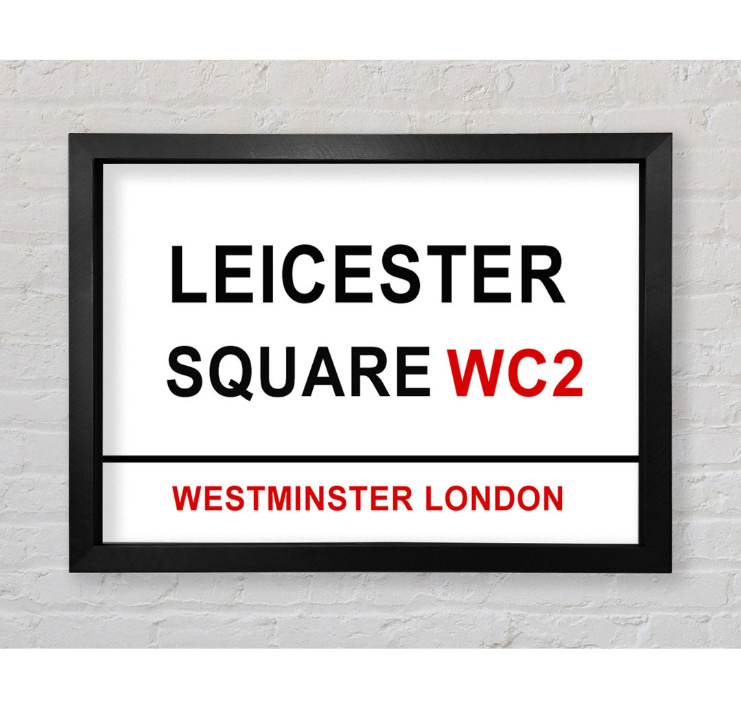 Leicester Square Schilder Gerahmter Druck