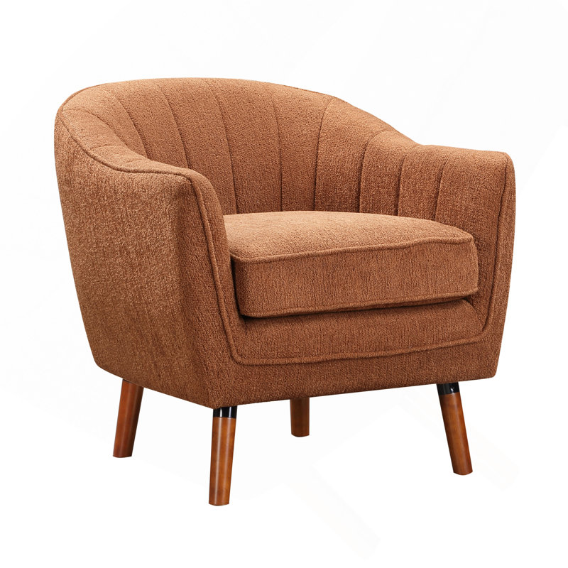 Chaise d'appoint Mid-Century Modern, Brun