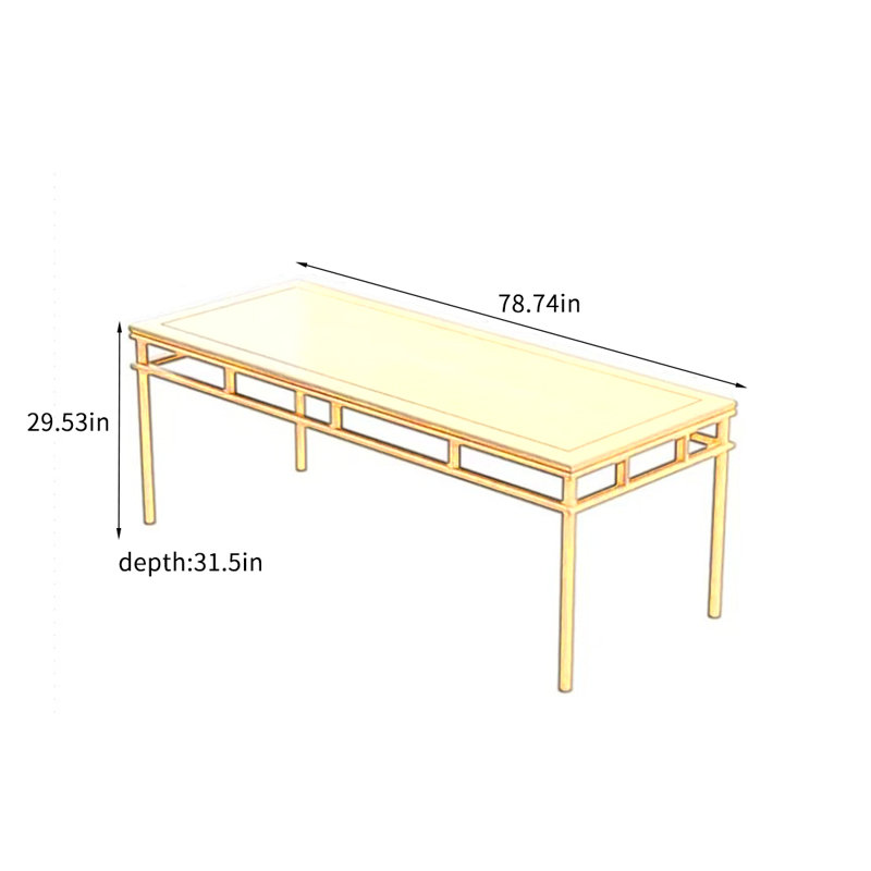 Haideh, H 29,53 po x L 78,74 po x l 31,5 po