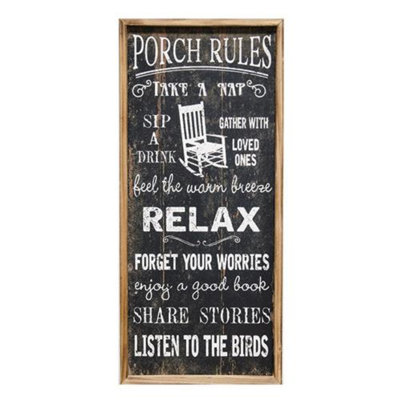 " Porch Rules "
