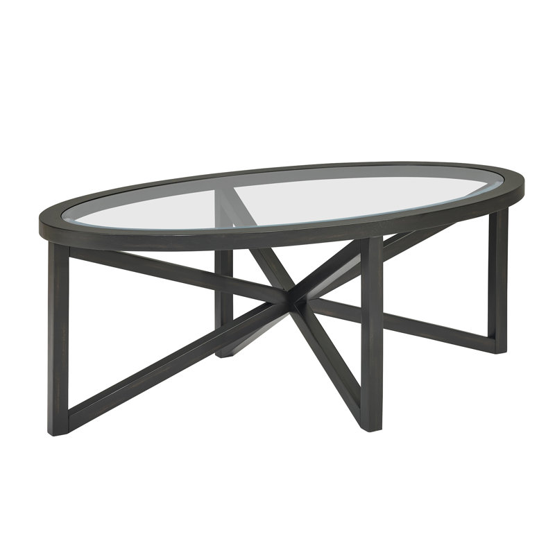 Modern Simple Glass Coffee Table, Tempered Glass Coffee Table Solid  Base Round Transparent Glass Top Modern Living Room Terrace Study Coffee Table