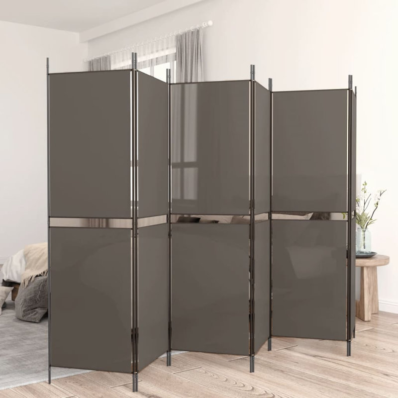 Cloison pliante Rikkea, Anthracite, 6, H 78,7 po x l 118,1 po