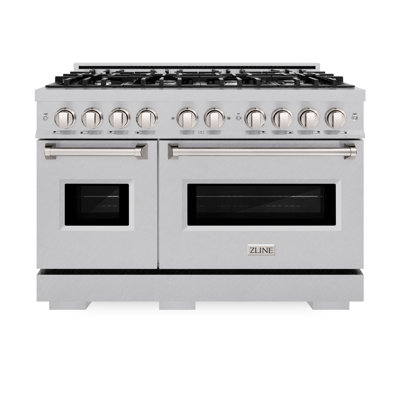 ZLINE 48" Classic Double Oven Dual Fuel Range w/ 8 Burners in DuraSnow Stainless Steel