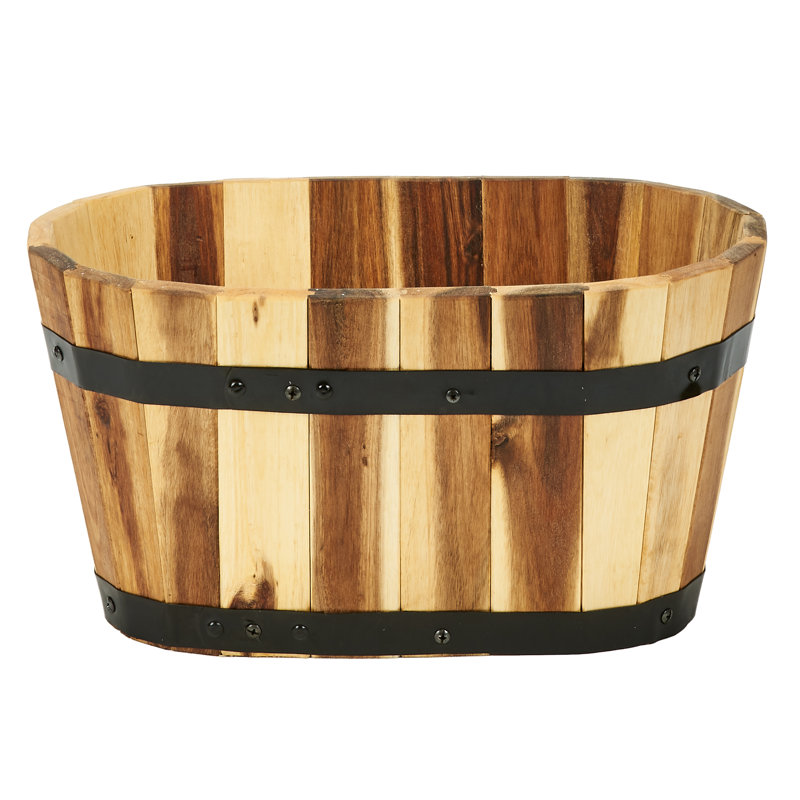 Steubenville Wood Planter, 8" H x 15" W x 8" D