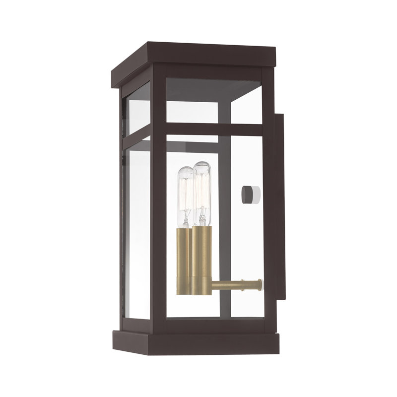 Lanterne murale d'extérieur à 2 ampoules Swann, H 12,75 po x l 7,5 po x P 6,25 po, Bronze