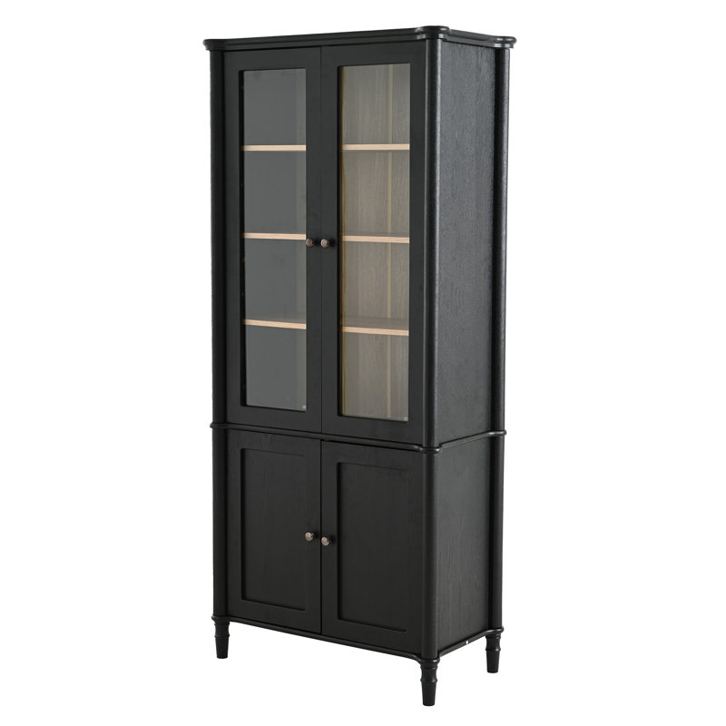 Vitrine 73,25 po H avec rangement