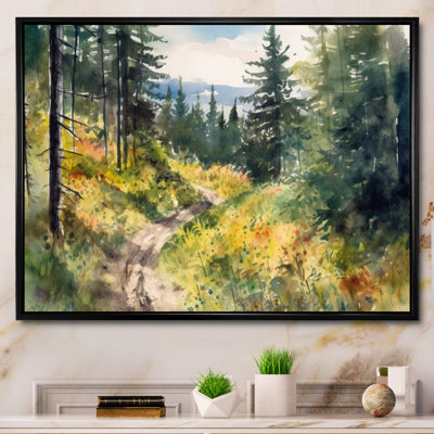 Petite route dans un paysage de montagne