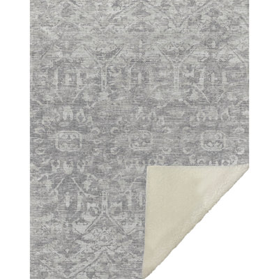 Couverture en sherpa orange One Pixie Street 50 po x 70 po, orange