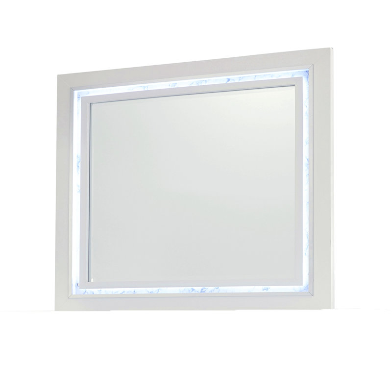 Miroir blanc pour chambre à coucher, salon, vestiaire