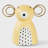 Handcrafted Papier-Mache Winter Bear Figurine, Yellow