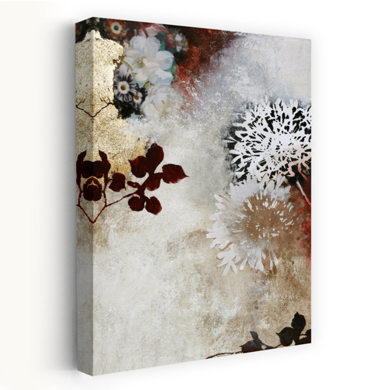 Nature morte 4, art floral contemporain, H 24 po x l 16 po