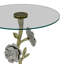 Table d'appoint Flower avec plateau en verre