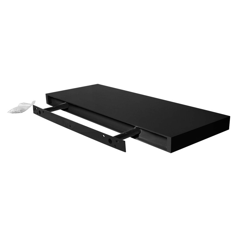 Desyrae with Reclaimed Wood, 25cm H x 22.9cm W x 3.8cm D, Black