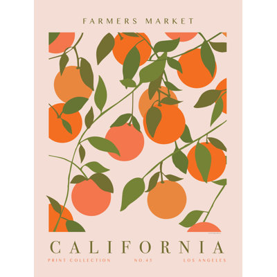 Farmers Market Clementine Poster by Kamdon Kreations