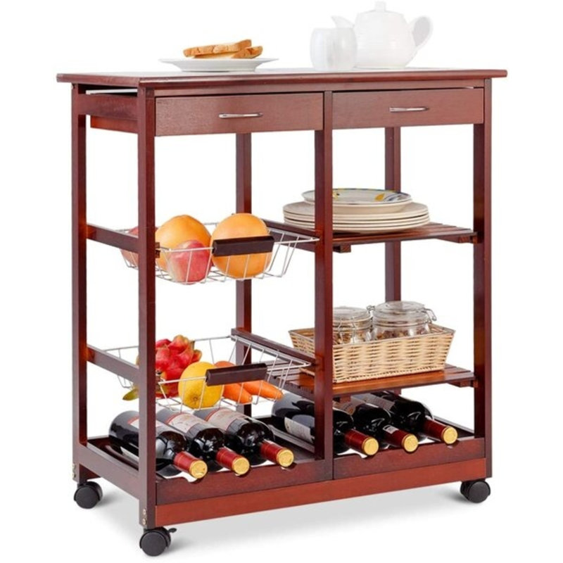 Pamula Wood Kitchen Cart
