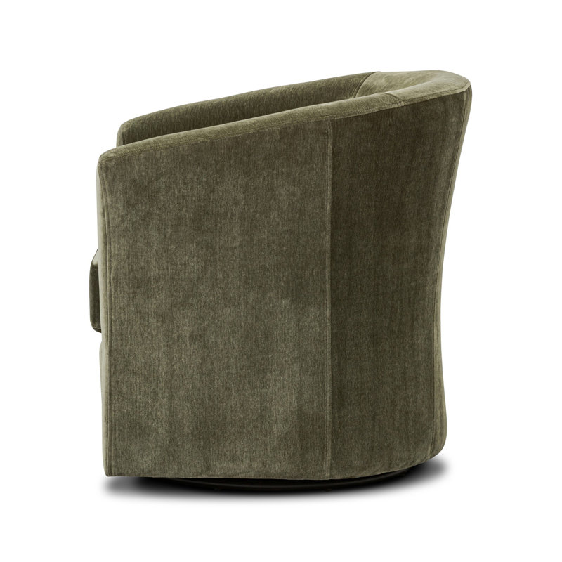 Jett Swivel Chair-Monument Grey, Moss