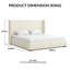 Premium Plush Bed Frame – Elegant Padded Bed with 48” Statement Headboard, Solid Wooden Bed – Contemporary Designer Finish-297508564-297265898