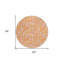 Tapis extérieur rond lavable orange 8 pi