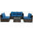 Rattan Sectional Seating Group with Cushions-232317167