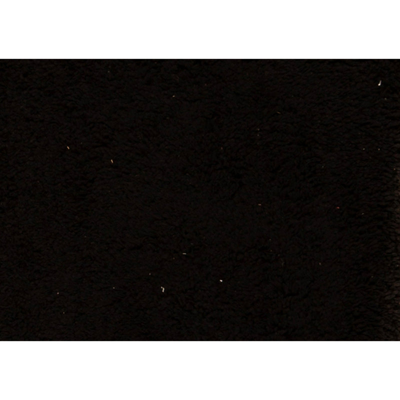 Hand Knotted Wool Area Rug in Black, Rectangle 3'9" x 5'9"