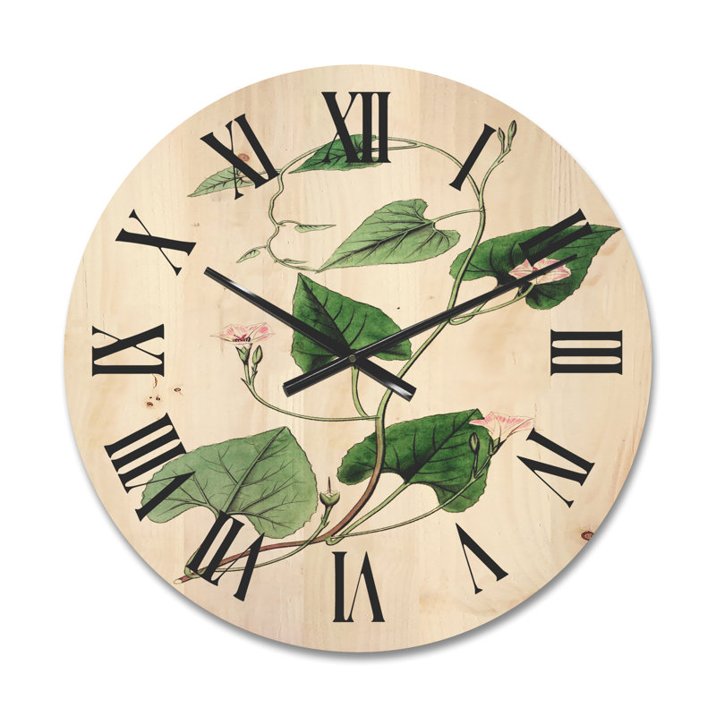 Horloge murale Leaves Plants, Moyen