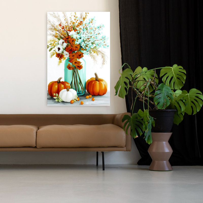 Art contemporain, art mural d'automne moderne, H 48 po x l 32 po