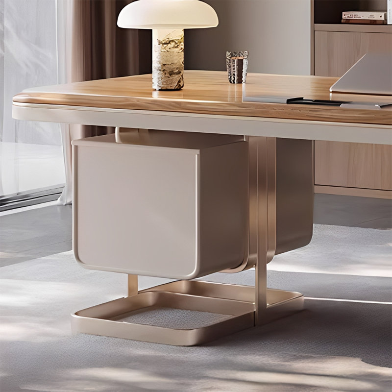Bureau moderne et minimaliste haut de gamme, H 29,52 po x l 70,86 po x P 27,55 po