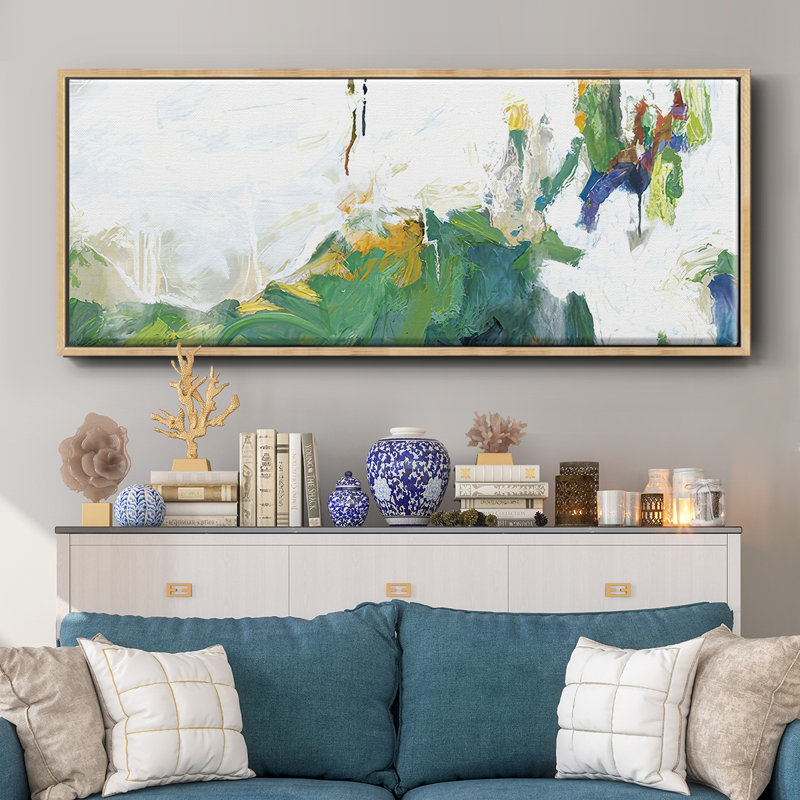 Hints of Spring - Toile encadrée, H 20 po x l 50 po