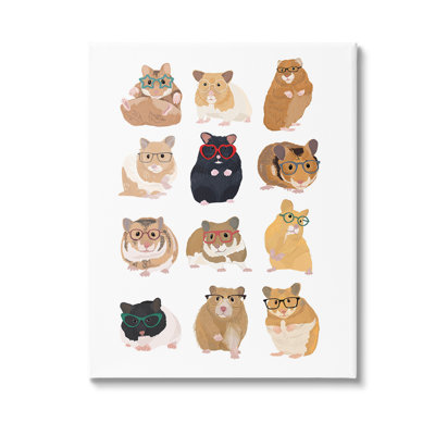 " Hipster Hamsters In Glasses " by Hanna Melin